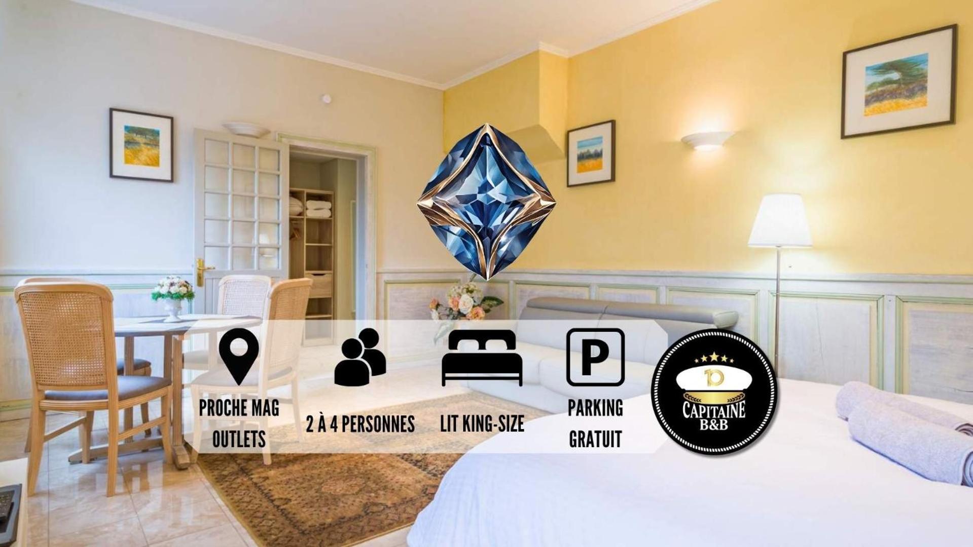 Le Saphir - Confort - Proche Mag Outlet Troyes - Parking Gratuit Pont-Sainte-Marie Exteriér fotografie